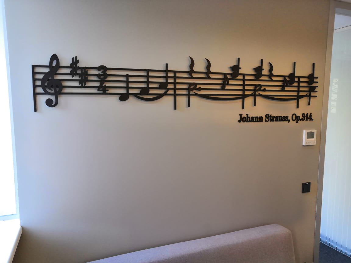 Элемент дизайна для помещения банка